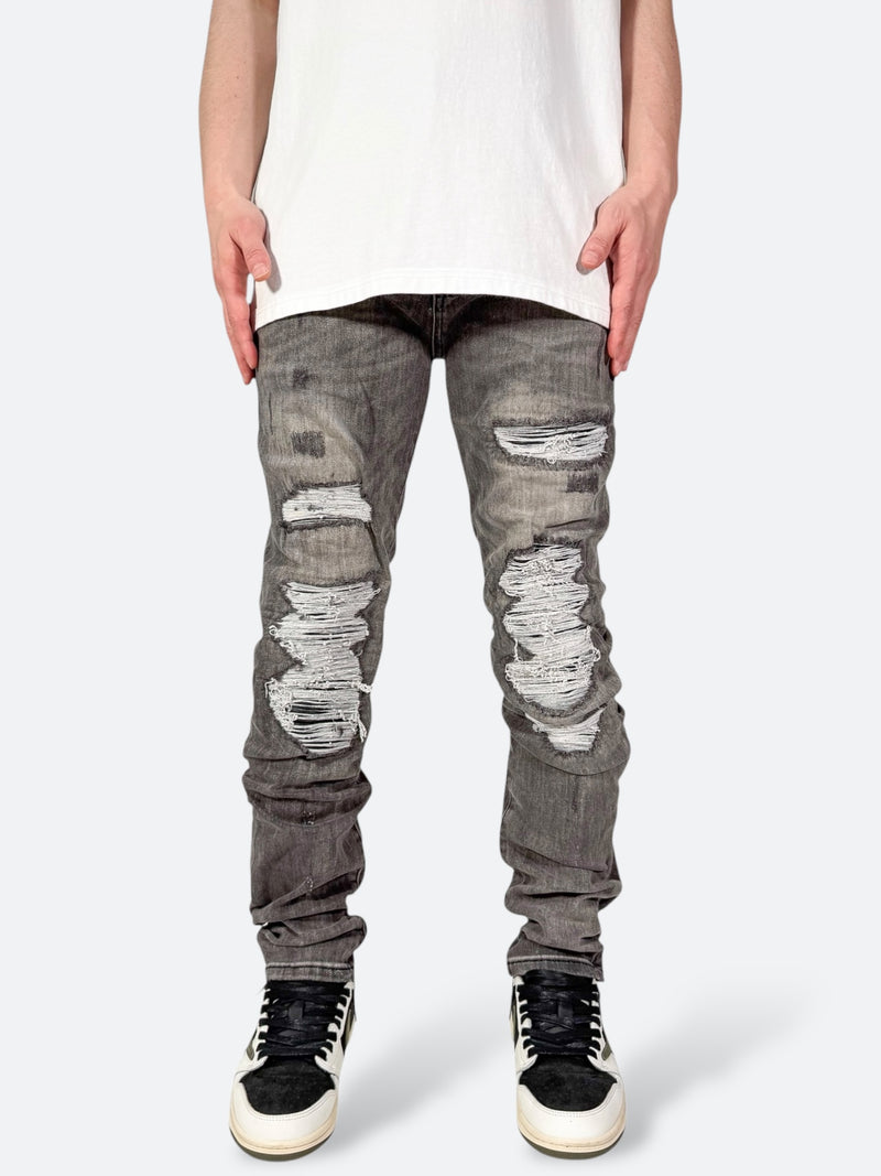 VANDALIZED CAGED DAMAGE DENIM：ヴァンダライズド ケイジド ダメージ デニム