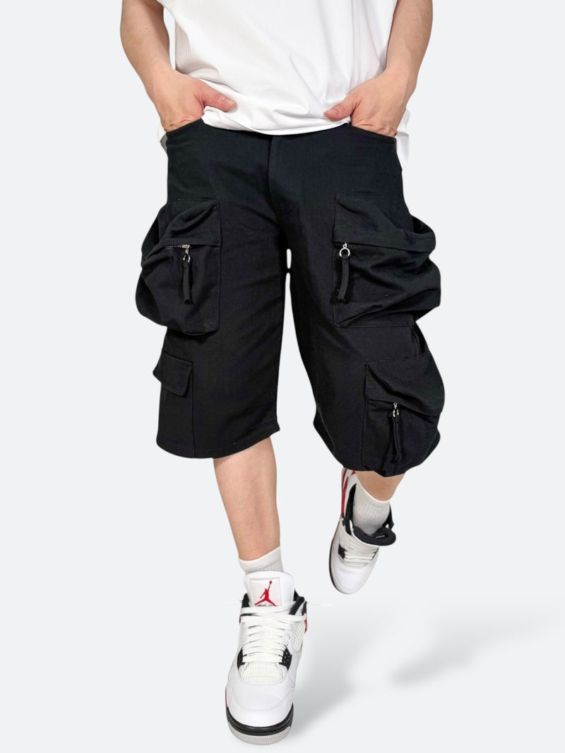 CROSS PATCH VINTAGE SHORT DENIM: Cross patch vintage short denim