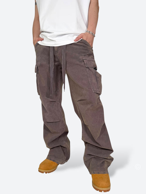 ASH GRIME DRAPE BAGGY CARGO PANTS：アッシュ グライム ドレープ バギー カーゴ パンツ