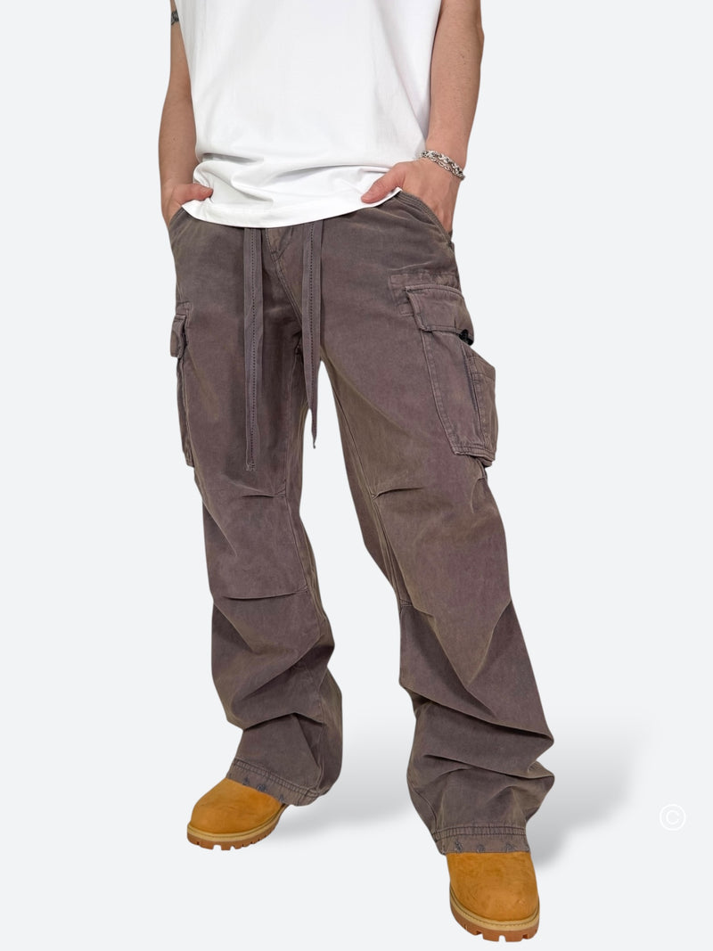 ASH GRIME DRAPE BAGGY CARGO PANTS：アッシュ グライム ドレープ バギー カーゴ パンツ