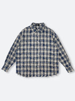 GRITTY PLAID ROW EDGE SHIRT：グリティープレイドロウエッジシャツ