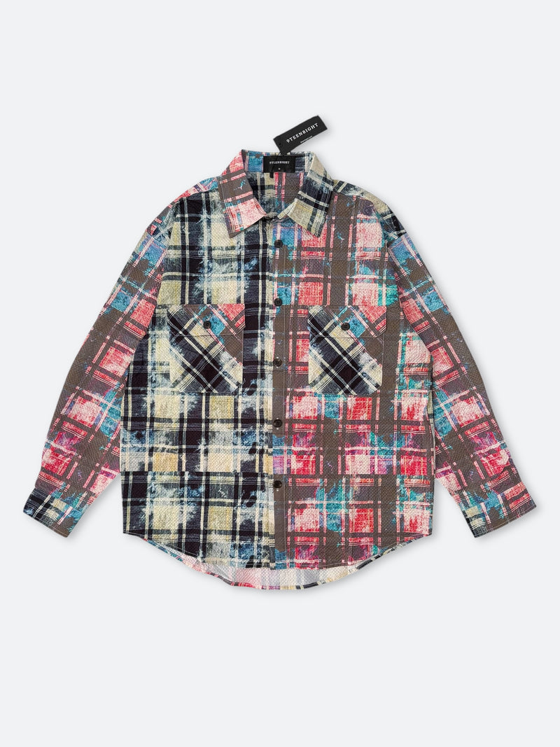 VIBRANT GRID ESCAPE SHIRT：ヴァイブラントグリッドエスケープシャツ