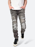 VANDALIZED CAGED DAMAGE DENIM：ヴァンダライズド ケイジド ダメージ デニム
