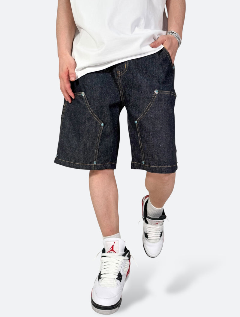 AZTEC VANGUARD X DENIM SHORTS：アズテック ヴァンガード エックス デニムショーツ