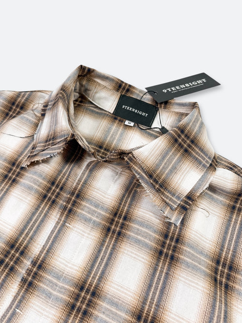 COASTAL FLAIR RAW PLAID SHIRT：コースタル フレア ロウ プレイド シャツ