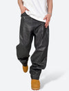 DARK GLAZE BLAXOUT ZIP WIDE DENIM：ダーク グレイズ ブラックスアウト ジップ ワイド デニム