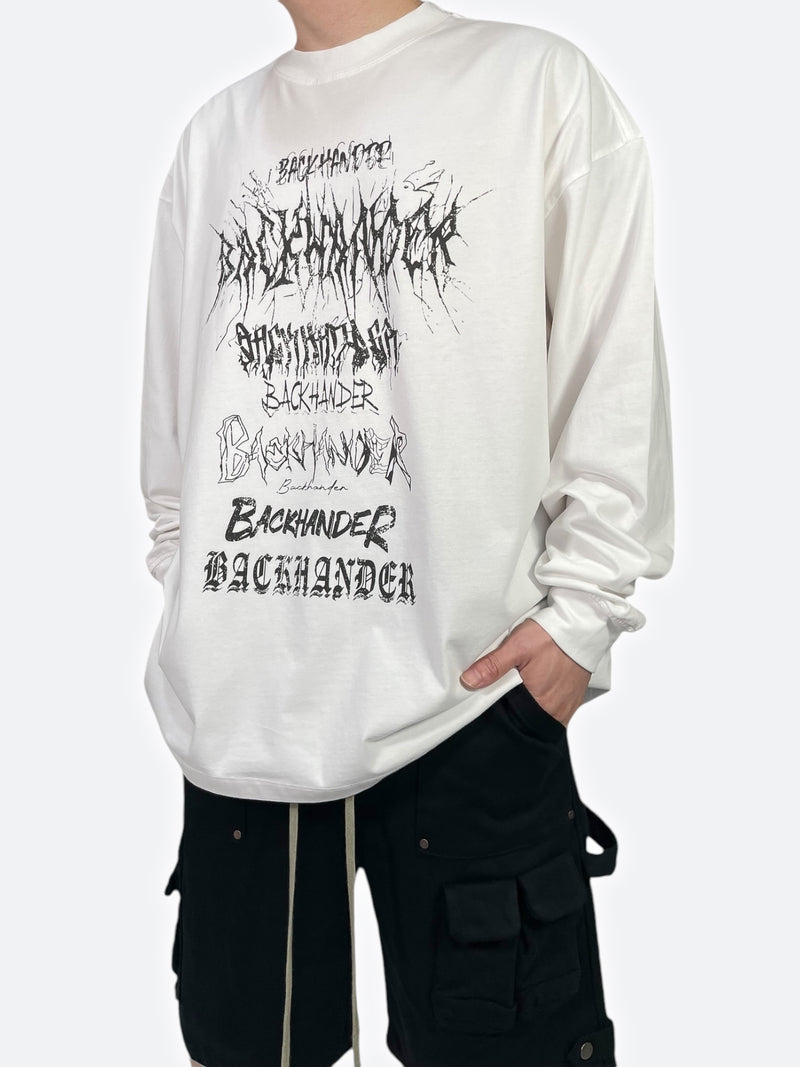 GRAFFITI REVERB LONG SLEEVE TEE：グラフィティリバーブロングスリーブTシャツ