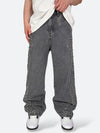 SHELLGLAM STUD WIDE DENIM：シェルグラム スタッド ワイドデニム