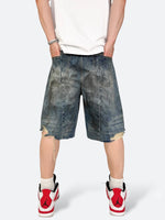 URBAN DAMAGE CARGO SHORTS: Urban Damage Cargo Shorts