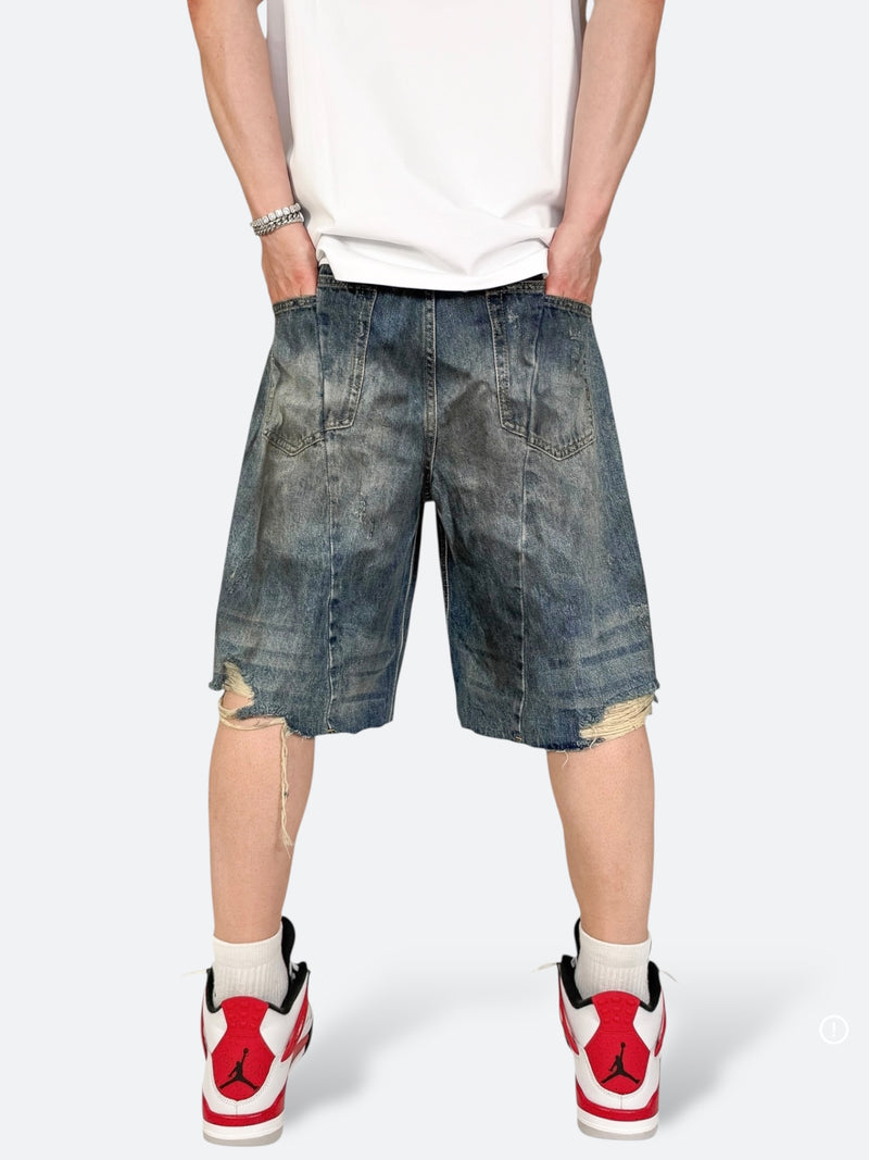 URBAN DAMAGE CARGO SHORTS: Urban Damage Cargo Shorts