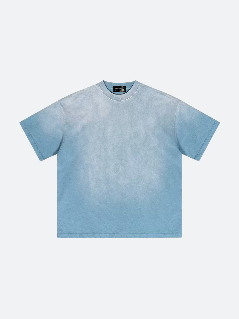 VIVID COLOR WASHED GRADATION T-SHIRT：ビビットカラーウォッシュドグラデーションTシャツ