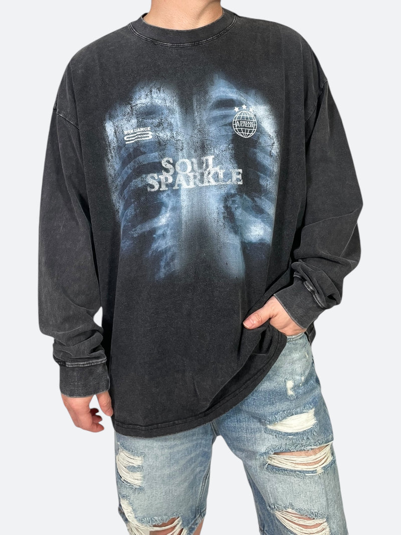 DUALITY SPLASH LONG SLEEVE TEE: Duality Splash Long Sleeve Tee 