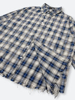 GRITTY PLAID ROW EDGE SHIRT：グリティープレイドロウエッジシャツ