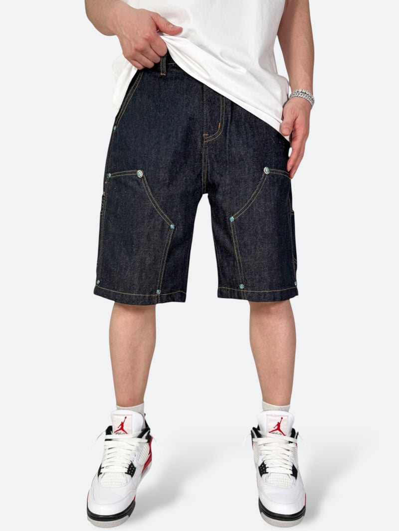 AZTEC VANGUARD X DENIM SHORTS：アズテック ヴァンガード エックス デニムショーツ
