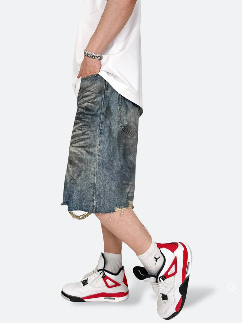 URBAN DAMAGE CARGO SHORTS: Urban Damage Cargo Shorts