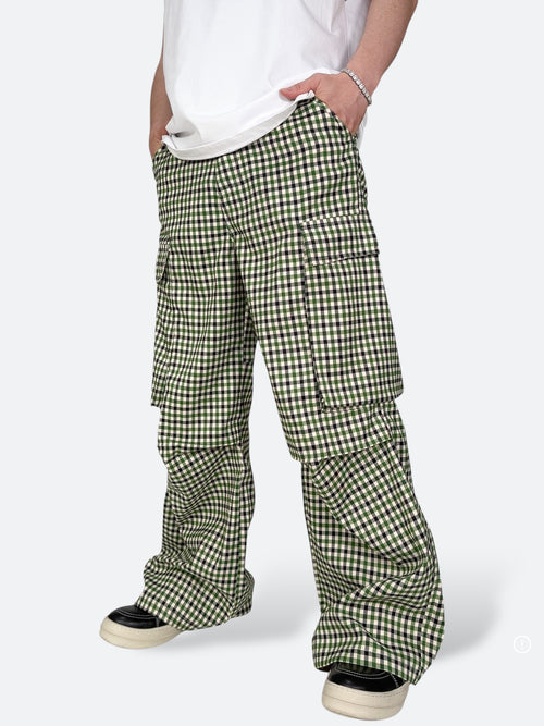 DIZZY GRID SQUARE CARGO PANTS：ディジー グリッド スクエア カーゴ パンツ