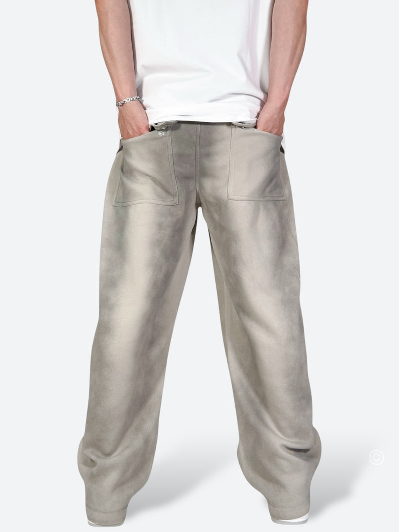 ASH DRIP SHADOW WIDE PANTS：アッシュ ドリップ シャドウ ワイド パンツ
