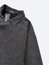 USED ​​SOLID COLOR WASHED HOODIE: Used solid color washed hoodie