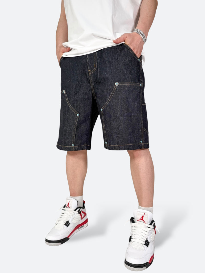 AZTEC VANGUARD X DENIM SHORTS：アズテック ヴァンガード エックス デニムショーツ