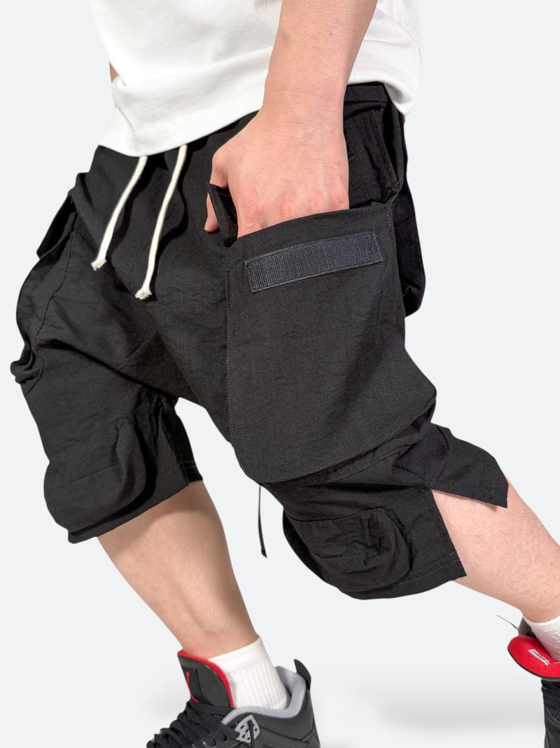 GRAVESWORN DUAL DRAPE SHORTS：グレイヴスウォーン デュアル ドレープ ショーツ