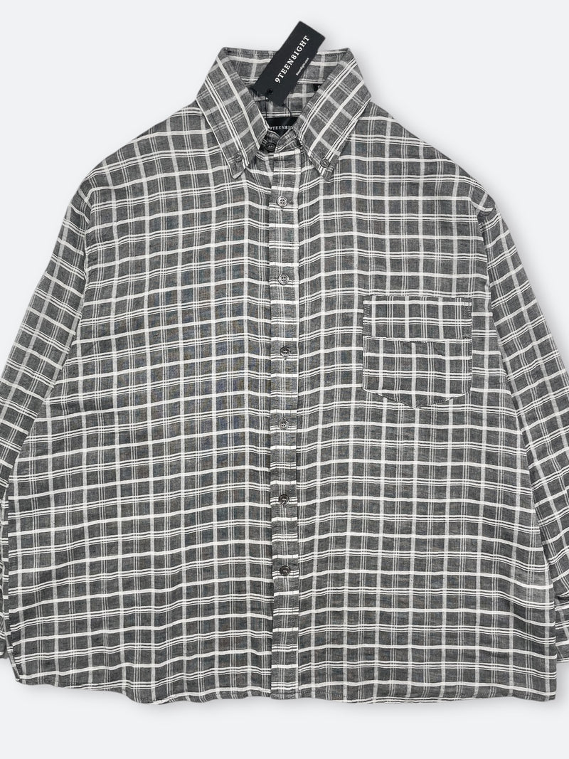 DISTORTED GRID SHIRT：ディストーテッドグリッドシャツ