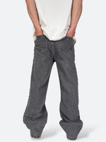 SHELLGLAM STUD WIDE DENIM：シェルグラム スタッド ワイドデニム