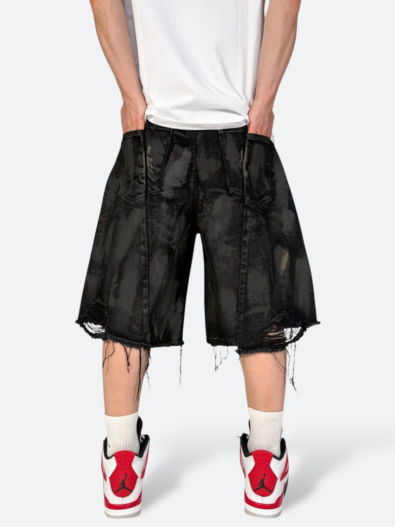 BURNMARKED LOW CROP DENIM：バーンマークト ロークロップ デニム