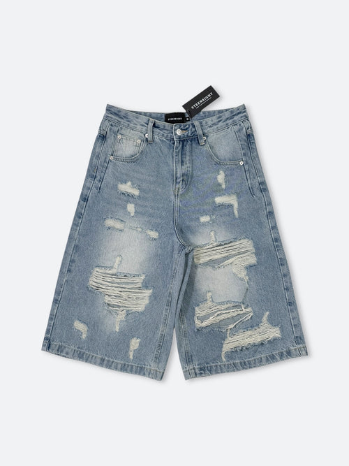 CROSS PATCH VINTAGE SHORT DENIM: Cross patch vintage short denim