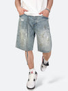 RATTLE PAINT SHORT DENIM：ラトルペイントショートデニム