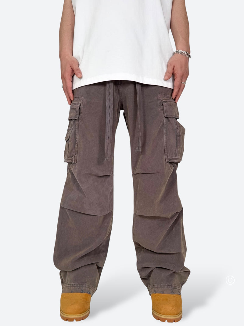 ASH GRIME DRAPE BAGGY CARGO PANTS：アッシュ グライム ドレープ バギー カーゴ パンツ