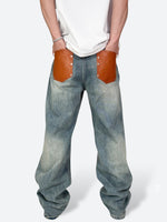 DAMAGED PATCH WHITE SKINNY DENIM: Damaged patch white skinny denim