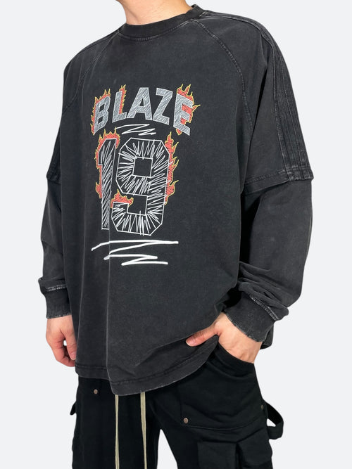 DUALITY SPLASH LONG SLEEVE TEE: Duality Splash Long Sleeve Tee 