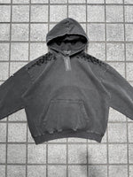 USED ​​SOLID COLOR WASHED HOODIE: Used solid color washed hoodie