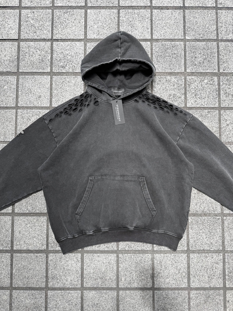 USED ​​SOLID COLOR WASHED HOODIE: Used solid color washed hoodie