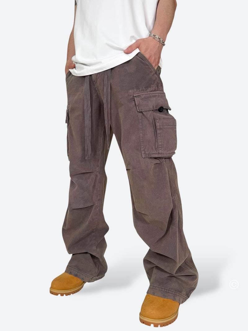 ASH GRIME DRAPE BAGGY CARGO PANTS：アッシュ グライム ドレープ バギー カーゴ パンツ