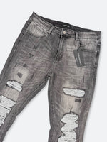 VANDALIZED CAGED DAMAGE DENIM：ヴァンダライズド ケイジド ダメージ デニム