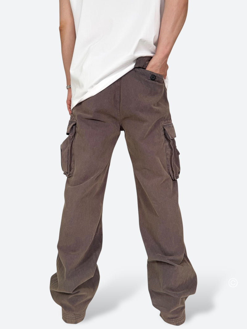 ASH GRIME DRAPE BAGGY CARGO PANTS：アッシュ グライム ドレープ バギー カーゴ パンツ