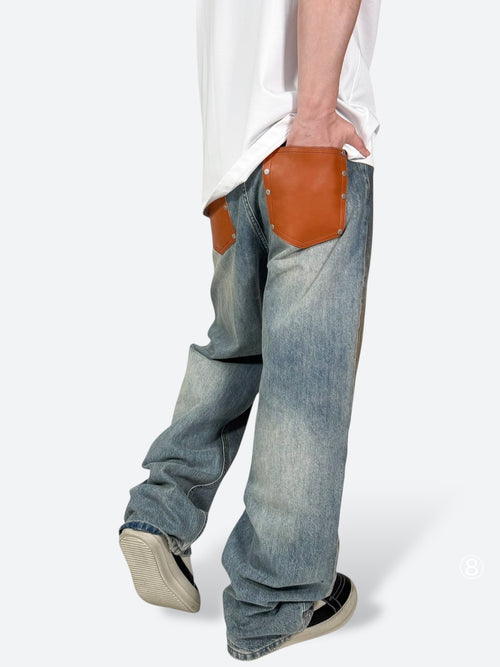 DAMAGED PATCH WHITE SKINNY DENIM: Damaged patch white skinny denim