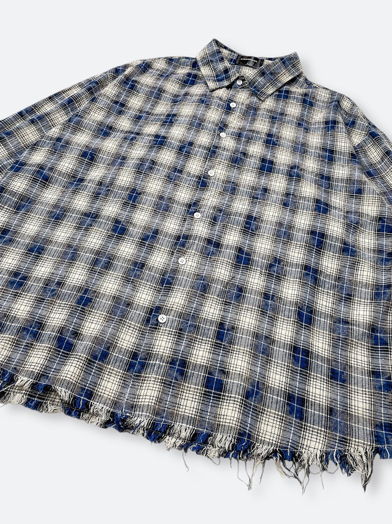 GRITTY PLAID ROW EDGE SHIRT：グリティープレイドロウエッジシャツ