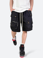 URBAN FUNCTIONAL MULTI-POCKET SHORTS: Urban functional multi-pocket shorts