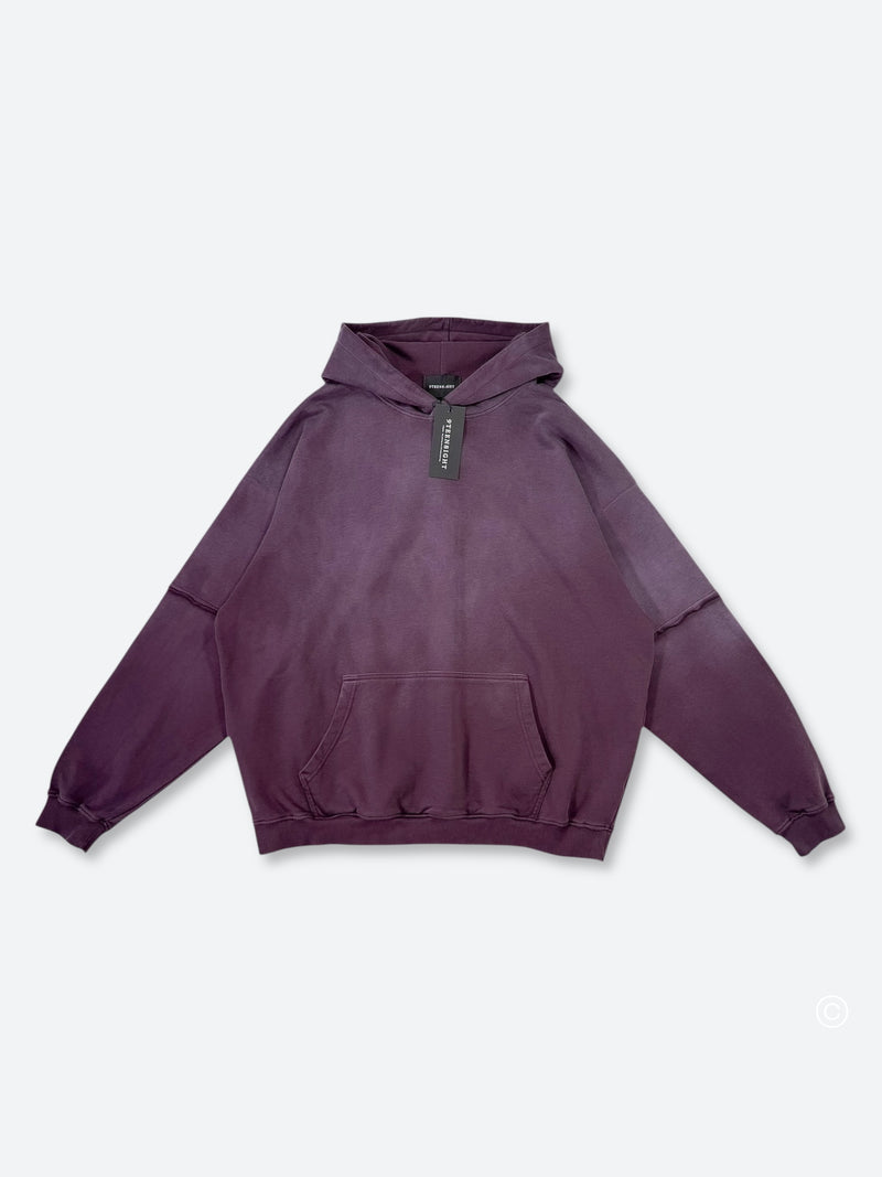 USED ​​SOLID COLOR WASHED HOODIE: Used solid color washed hoodie