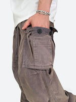 ASH GRIME DRAPE BAGGY CARGO PANTS：アッシュ グライム ドレープ バギー カーゴ パンツ