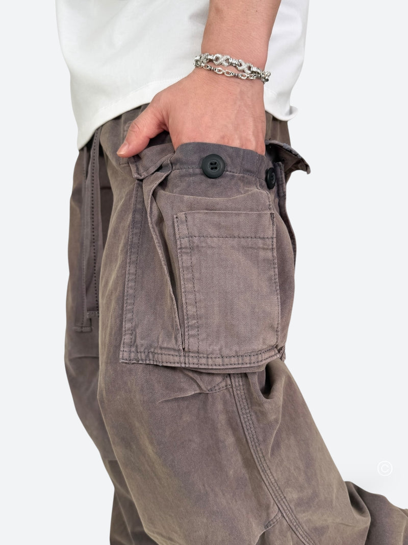 ASH GRIME DRAPE BAGGY CARGO PANTS：アッシュ グライム ドレープ バギー カーゴ パンツ
