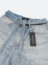 CROSS PATCH VINTAGE SHORT DENIM: Cross patch vintage short denim