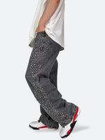 SHELLGLAM STUD WIDE DENIM：シェルグラム スタッド ワイドデニム
