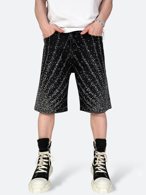 ASTRO BURST RADIANT DENIM SHORTS：アストロ バースト レイディアント デニム ショーツ