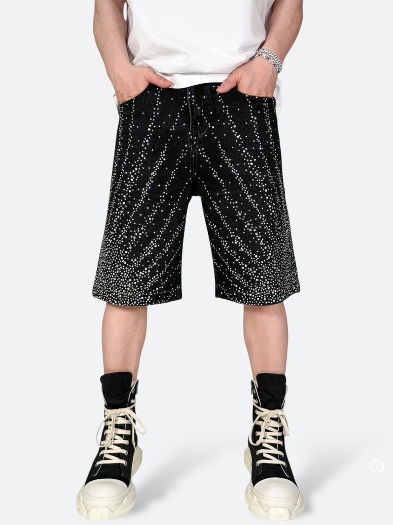 ASTRO BURST RADIANT DENIM SHORTS：アストロ バースト レイディアント デニム ショーツ