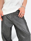 DARK GLAZE BLAXOUT ZIP WIDE DENIM：ダーク グレイズ ブラックスアウト ジップ ワイド デニム