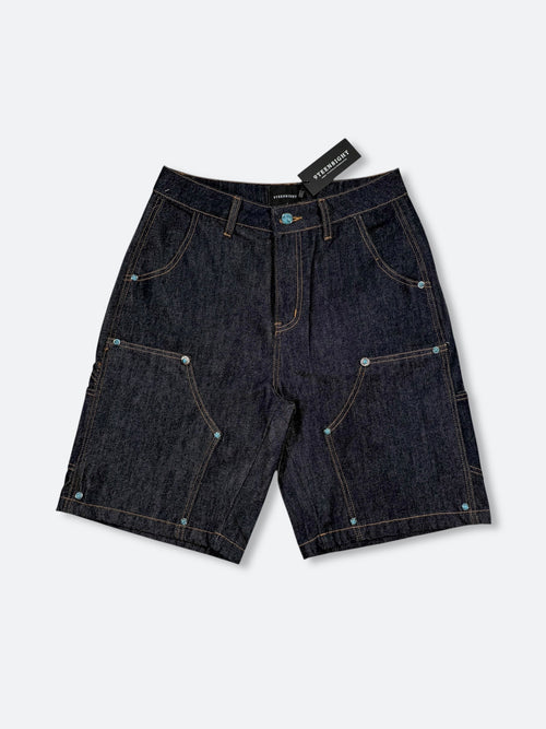 CROSS PATCH VINTAGE SHORT DENIM: Cross patch vintage short denim