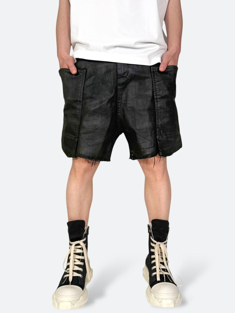 CROSS PATCH VINTAGE SHORT DENIM: Cross patch vintage short denim